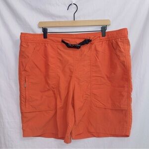 Men's Eddie Bauer Orange Mesh Liner Nylon Swim Trunks size XL